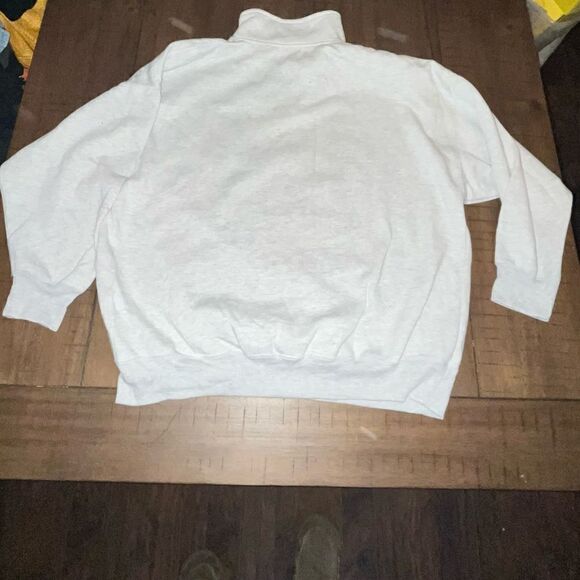 Vintage 90’s Express Athletique‎ Embroidered Sweatshirt 1/4 zip Pullover Paris L - Picture 5 of 5